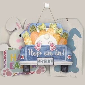 Easter Bunny Wall Decor Lot of 3